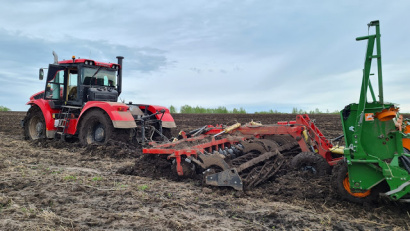 Борона дисковая БДМ-А двухрядная (узел СНАРУЖИ сферы диска) от 1,2 до 9,3 метров