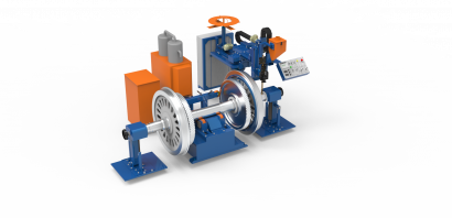 Установка для наплавки резьбовой части оси колесной пары