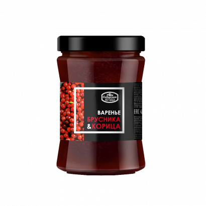 Варенье брусничное с корицей Сибирская ягода
