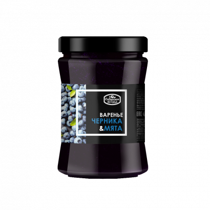 Варенье черничное с мятой Сибирская ягода
