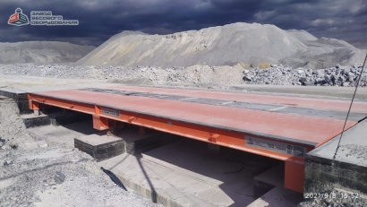 Автомобильные весы карьерные для Белазов поосные