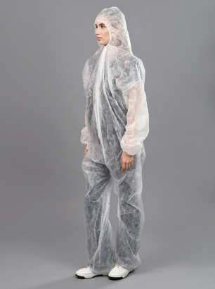 Комбинезон КАСПЕР белый, спанбонд, 25 гр/м² (упаковка)