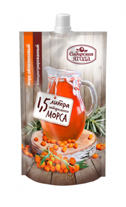 Облепиховый концентрированный морс Сибирская ягода