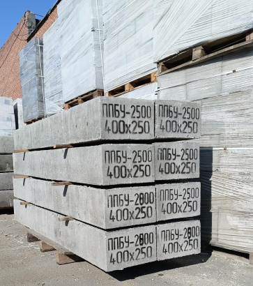 Перемычки полистиролбетонные усиленного типа ППБУ