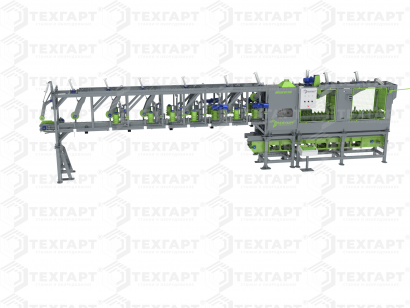 Лафетно-брусующий станок с гусеничной подачей Woller bs-550 Linie