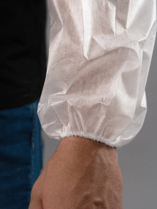 Нарукавники белые, ламинированный спанбонд, 25 гр/м² (упаковка)