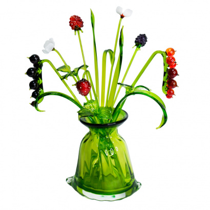 Малая цветочная композиция из стекла в ассортименте