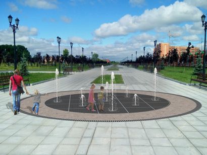 Пешеходный фонтан FC 4000 (с насосами сухой установки)