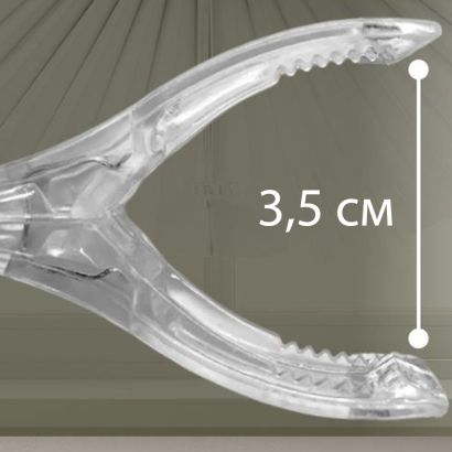 Зажимы-прищепки пластиковые прозрачные