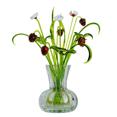 Малая цветочная композиция из стекла в ассортименте