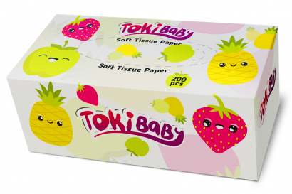 Салфетки бумажные в коробке 200шт