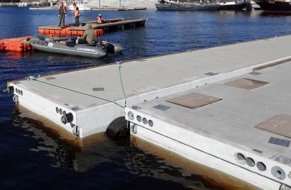 Железобетонный понтон