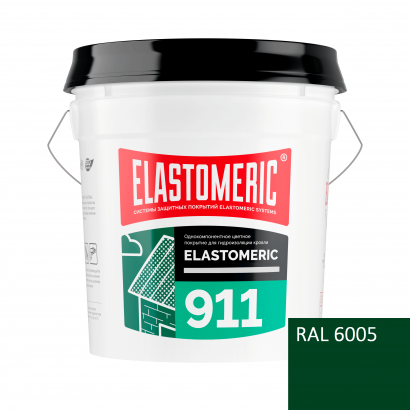 ELASTOMERIC - 911 (ведро 20КГ) RAL 6005 Зеленый мох