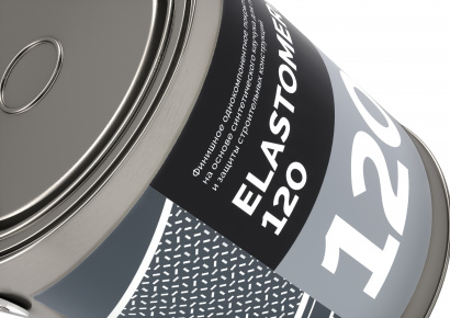 Elastomeric - 120 (3кг белый) Финишная гидроизоляционная мастика на основе синтетических каучуков