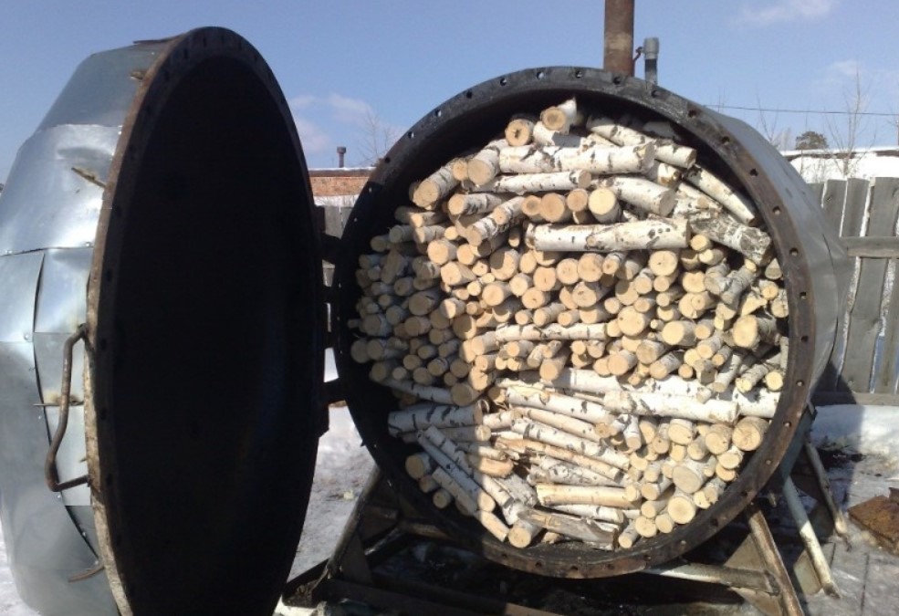 Выбор оборудования для изготовления древесного угля